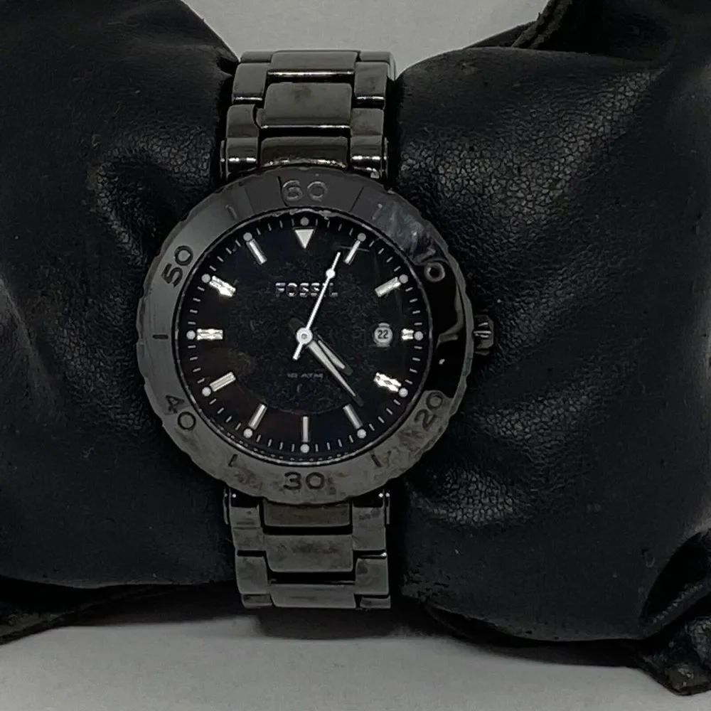 Fossil CE1029 Men's Black Stainless Steel Analog Dial Quartz Wrist Watch UC72